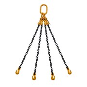 STARKE Chain Sling, 3/8in, G80, Grab Hook, with Chain Adjuster, 10 ft SCSG8038-4LGA-10